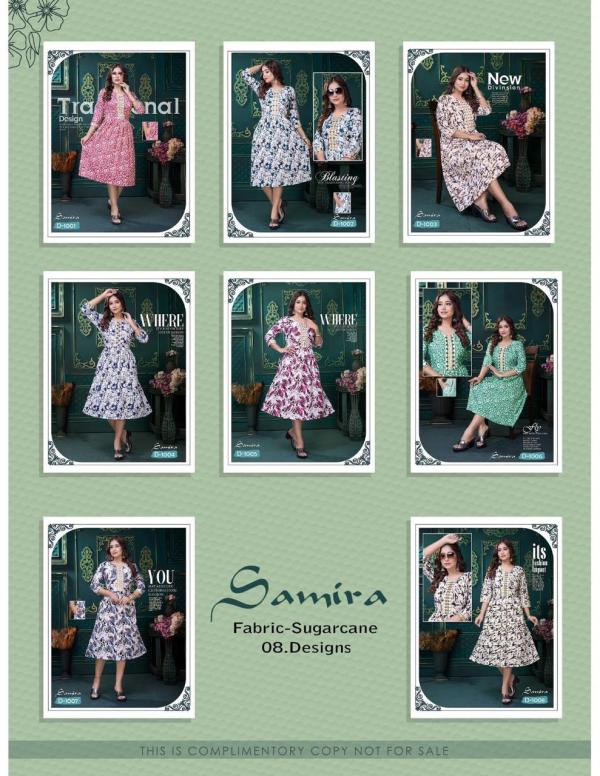 Trendy Samira Fancy Printed Kurti Collection